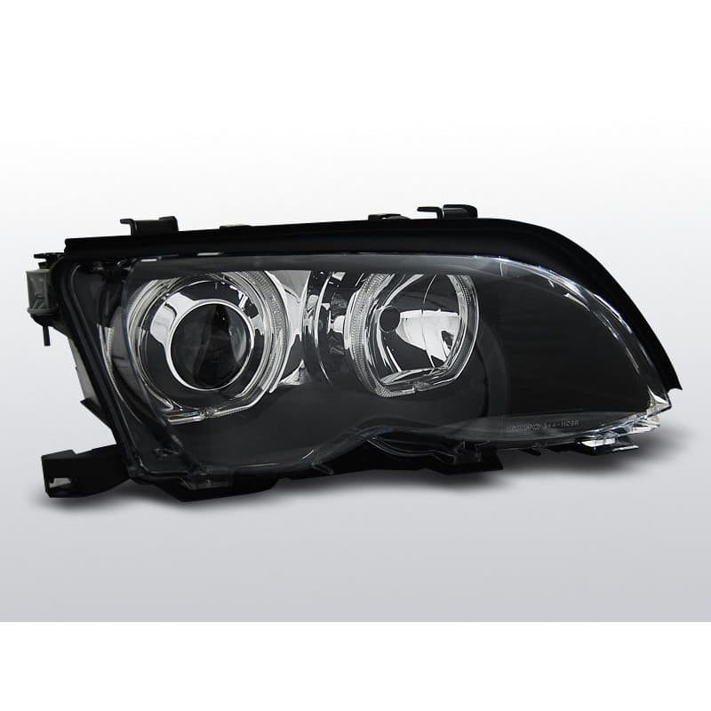 Phares Avant Angel Eyes LED BMW Serie 3 E46 Berline/Touring 09.01-0...