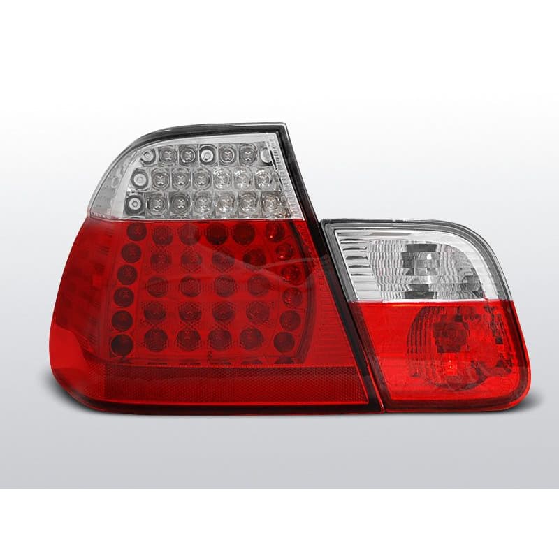 Feux Arrière BMW E46 Berline 05.98-08.01 à Leds Rouge/Blanc