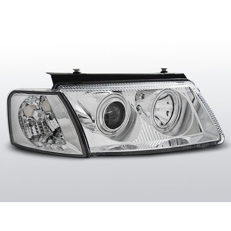 Phares Avant Angel Eyes CCFL Volkswagen Passat B5 3B 11.96-08.00 Ch...