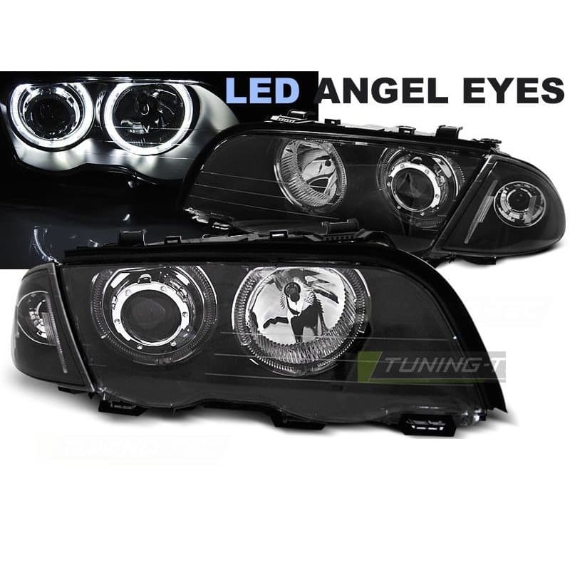 Phares Avant Angel Eyes BMW Serie 3 E46 Berline/Touring 05.98-08.01...