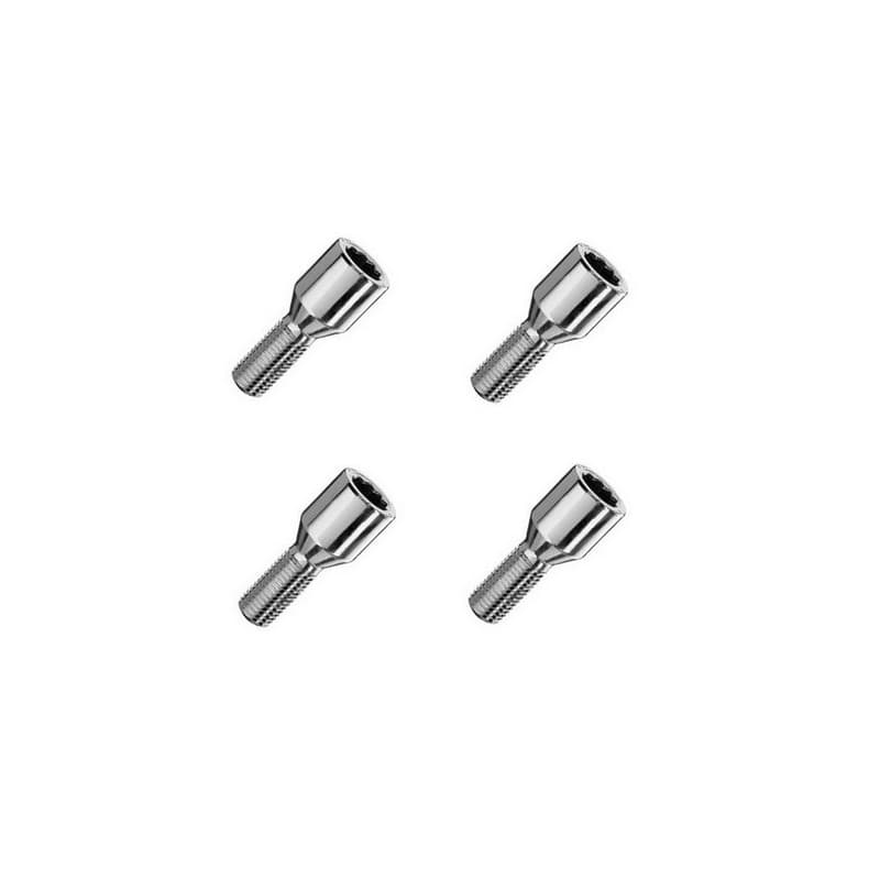 Boulons empreinte étoile Conique 12 x 1,5 x ...mm 4 pièces - 53 mm
