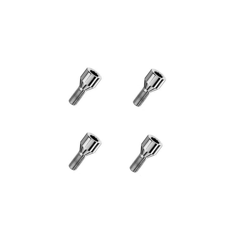 Boulons empreinte étoile Conique 12 x 1,5 x ...mm 4 pièces - 30 mm