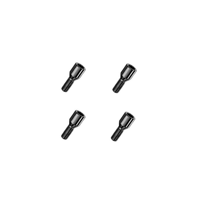 Boulons empreinte étoile Conique noir 14 x 1,5 x ...mm 4 pièces - 27 mm