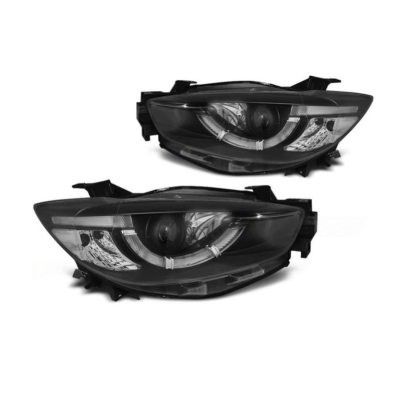 Phares Avant Xénon DRL pour Mazda CX5 11-15 Noir