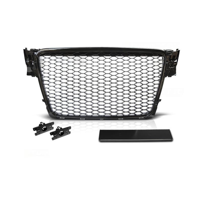 Calandre Audi A4 B8 RS-Style 08-11 Noir Brillant