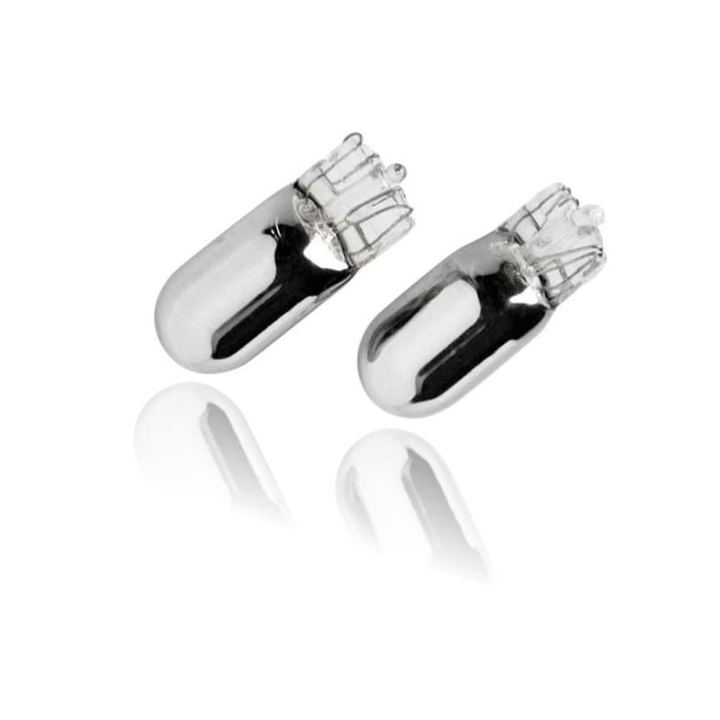 2 Ampoules T10, Chromées 12 Volts 5W