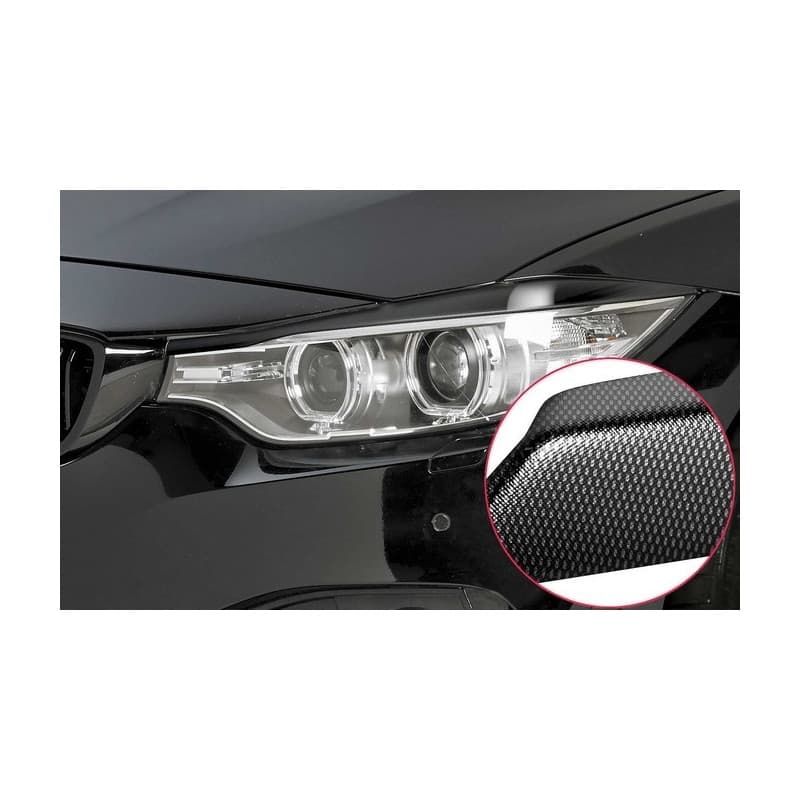 Paupières de phares Look Carbone pour BMW Serie 4 F32, F33, F36