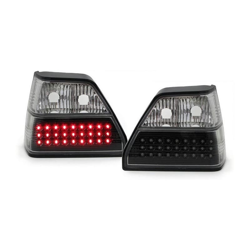 Feux arrière LED noir/chrome pour VW Golf 2 83-91
