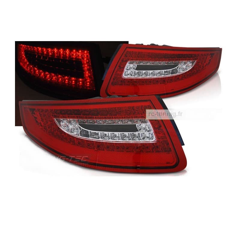 Feux Arrière Rouge/blanc Leds pour Porsche 911 996 99-04