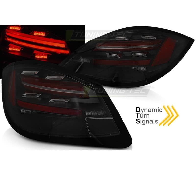 Feux arrière Noir fumé LED Bar SEQ , clignotants dynamiques pour Po...