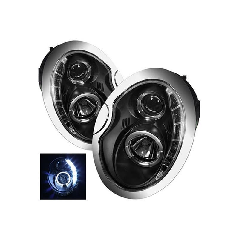 Phares Avant Daylight BMW Mini Cooper 05/01-06 Noir