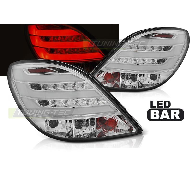 Feux Arrière Peugeot 207 3/5 portes 06-09 LED BAR Chrome