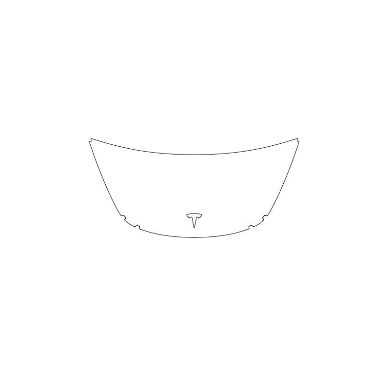 Film de protection PPF pour demi-capot Tesla Model 3