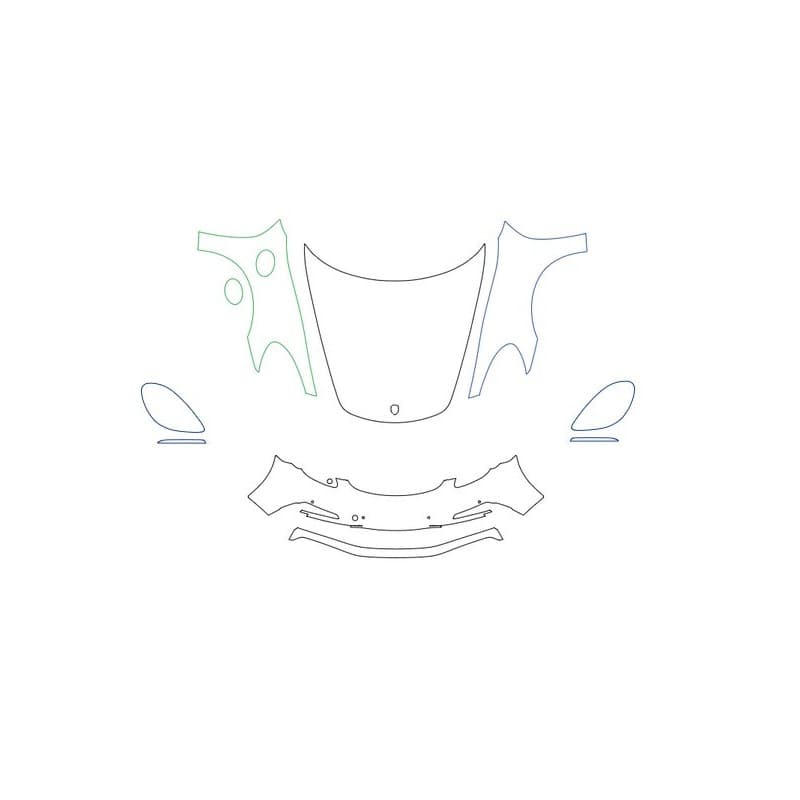 Film de protection PPF face avant pour Porsche 718 Boxster GTS