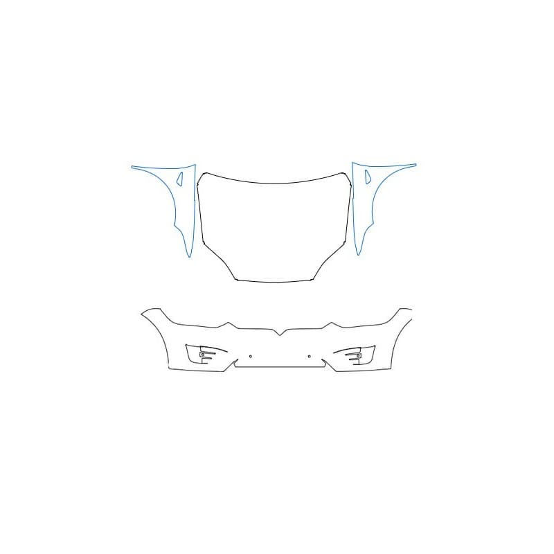 Film de protection PPF face avant pour Tesla Model X