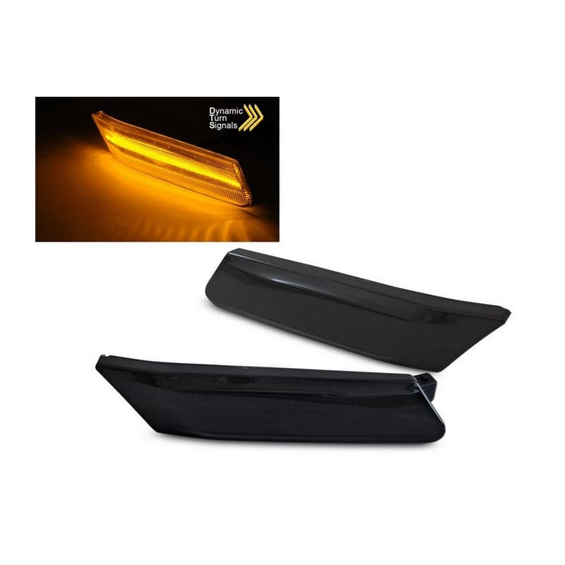 Clignotants LED Dynamique SEQ fumé pour Porsche 911 997 Carrera 04-09 / Boxster 987 05-08