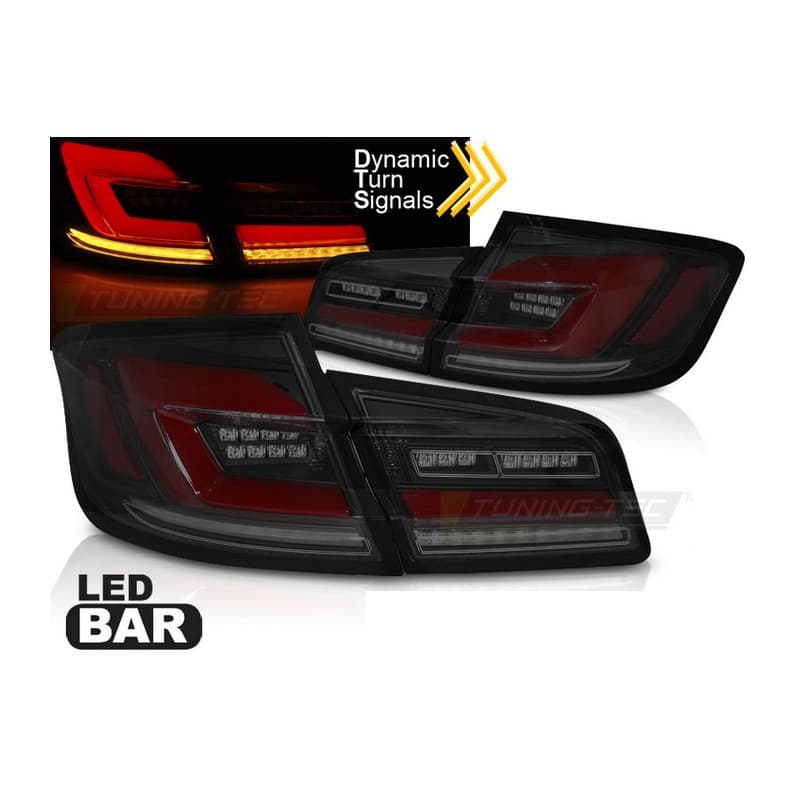 Feux Arrière LED BAR SEQ Noir/Fumé pour BMW F10 10-16