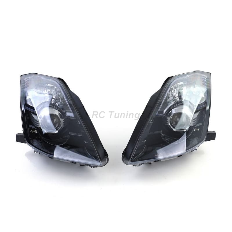 Phares Avant Noir Xénon D2S Pour Nissan 350Z Z33 02-09