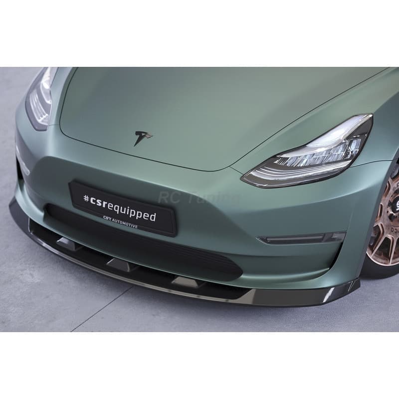 Spoiler avant pour Tesla Model 3 Structuré noir
