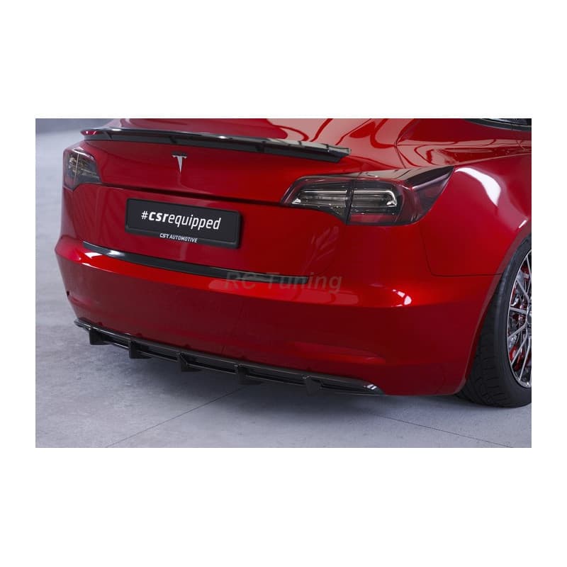 Diffuseur Arrière pour Tesla Model 3 Structuré noir
