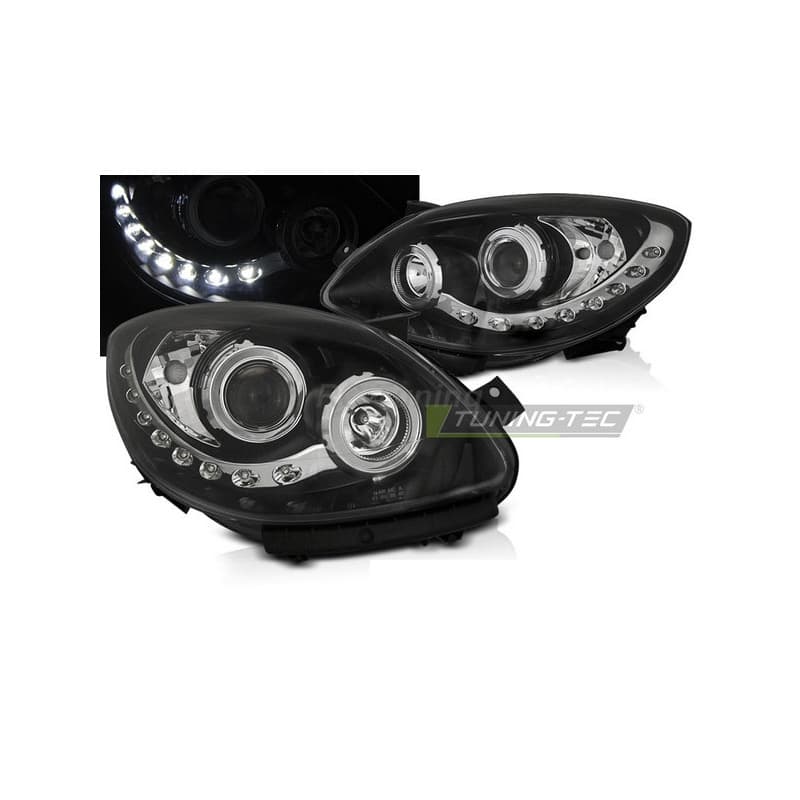 Phares Avant Daylight noir pour Renault Twingo 07-11