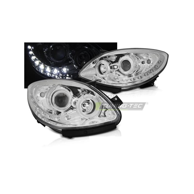 Phares Avant Daylight chrome pour Renault Twingo 07-11