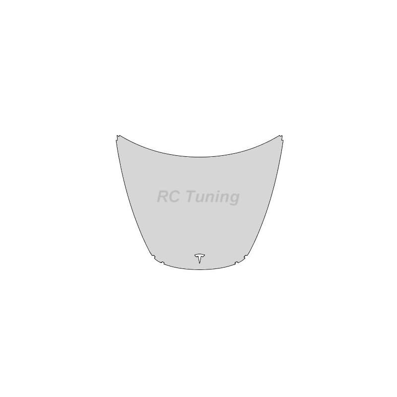 Film de protection PPF capot avec découpe du logo pour Tesla Model 3 - Transparent brillant