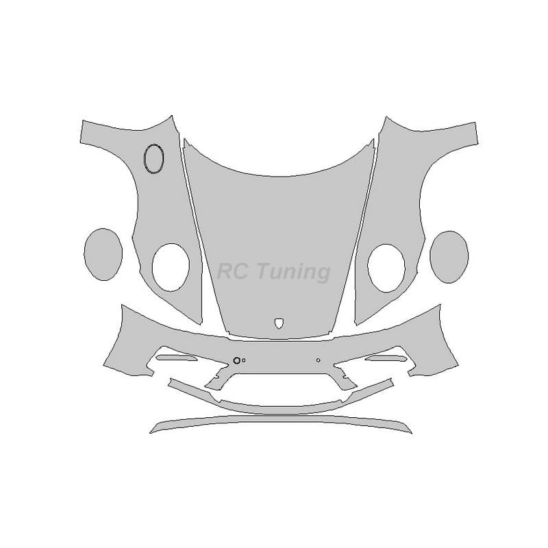 Film de protection PPF face avant pour Porsche 911 Carrera S Sport Design, Carrera 4S Sport Design 2020 -