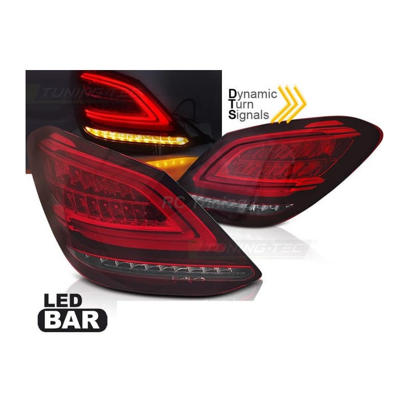Feux arrière LED BAR SEQ rouge pour Mercedes Classe C W205 14-18