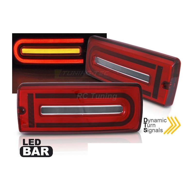Feux arrière LED Mercedes W463 1990-2012 rouge clair