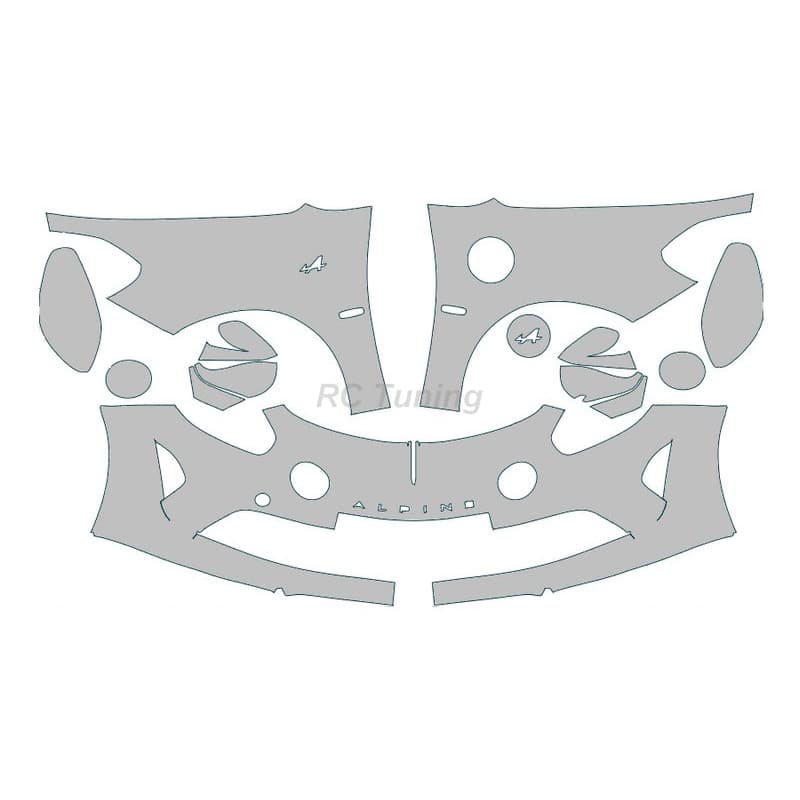 Film de protection PPF face avant pour Alpine A110 S Coupé - Transparent brillant