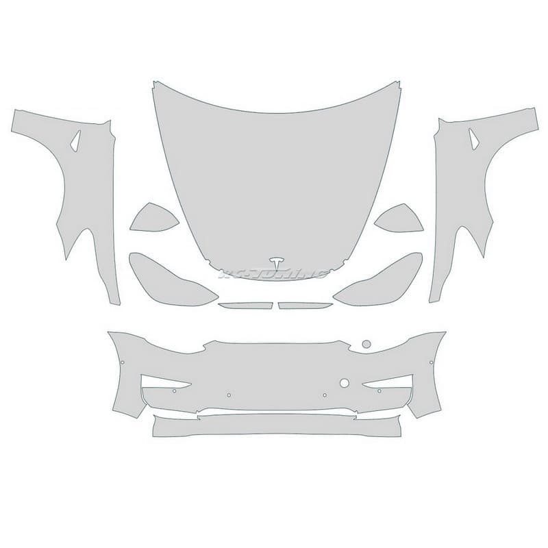 Film de protection PPF face avant pour Tesla Model 3 -2023 Transparent mat Avec capteurs