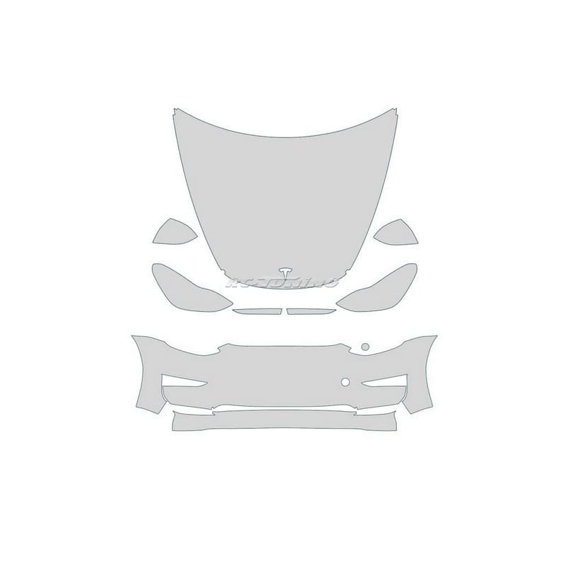 Kit PPF partie avant pour Tesla Model 3 Transparent brillant Sans capteurs