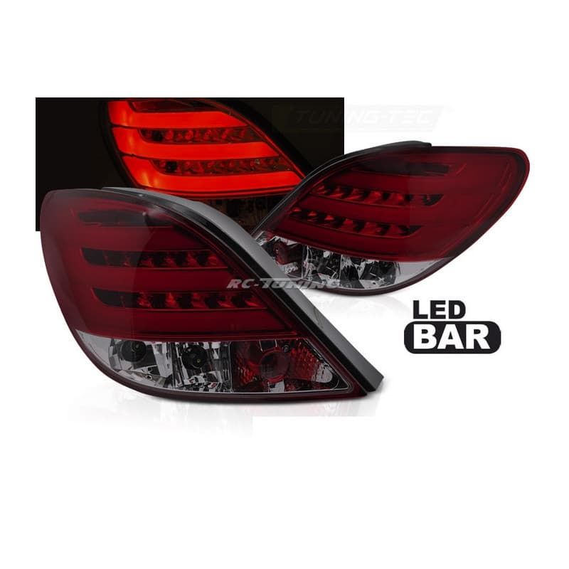 Feux Arrière LED BAR Fumé/rouge Peugeot 207 06-09