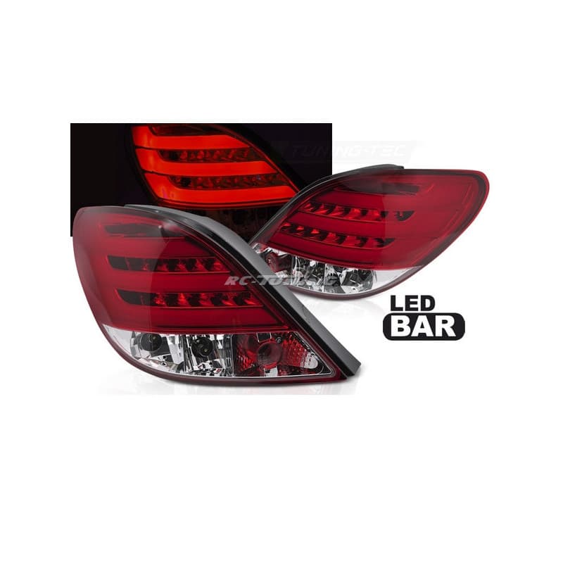 Feux Arrière LED BAR rouge Peugeot 207 06-09