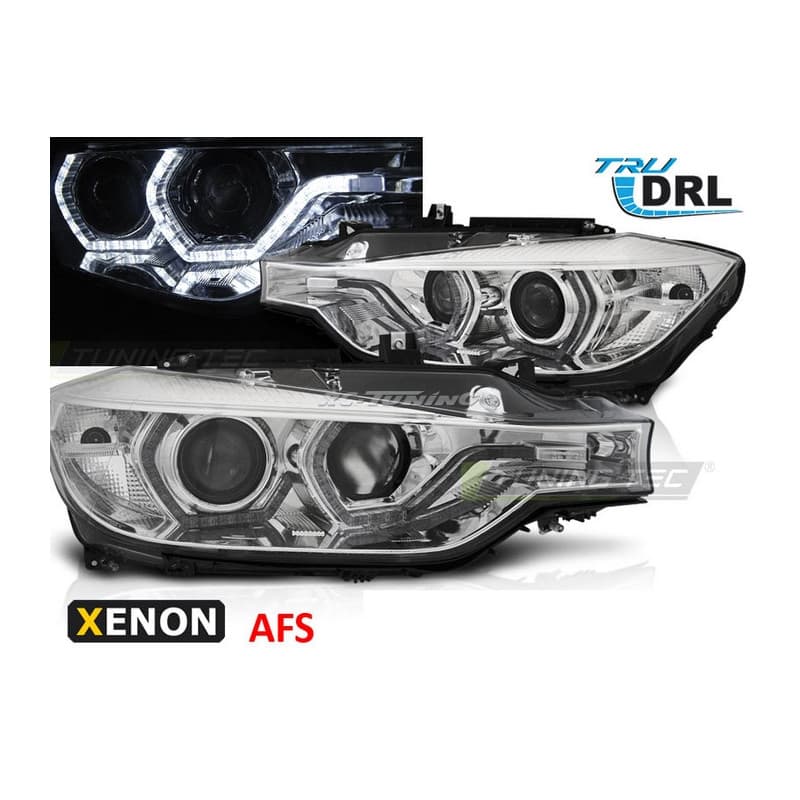 Phares Avant Angel Eyes Xénon LED DRL AFS pour BMW F30/F31 10.11 - 05.15