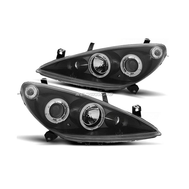 Phares Avant Angel Eyes Peugeot 307 04.01-06.05
