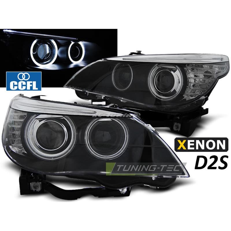 Phares Avant CCFL Xénon D2S Dual Projector BMW Serie 5 E60/E61 03-0...
