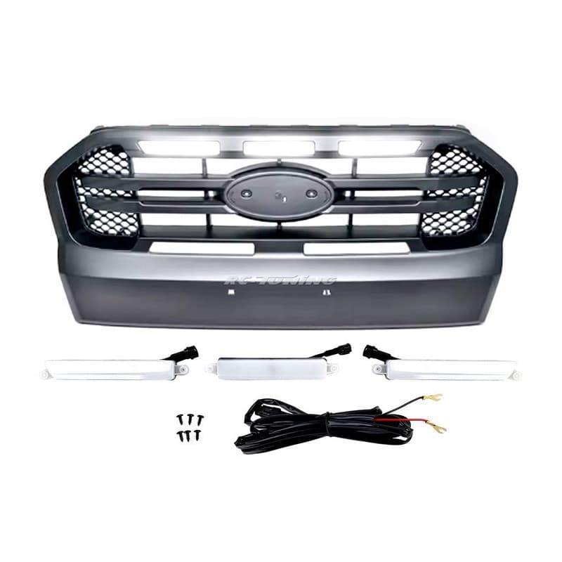 Calandre avec LED double barre pour Ford Ranger T7 16-19