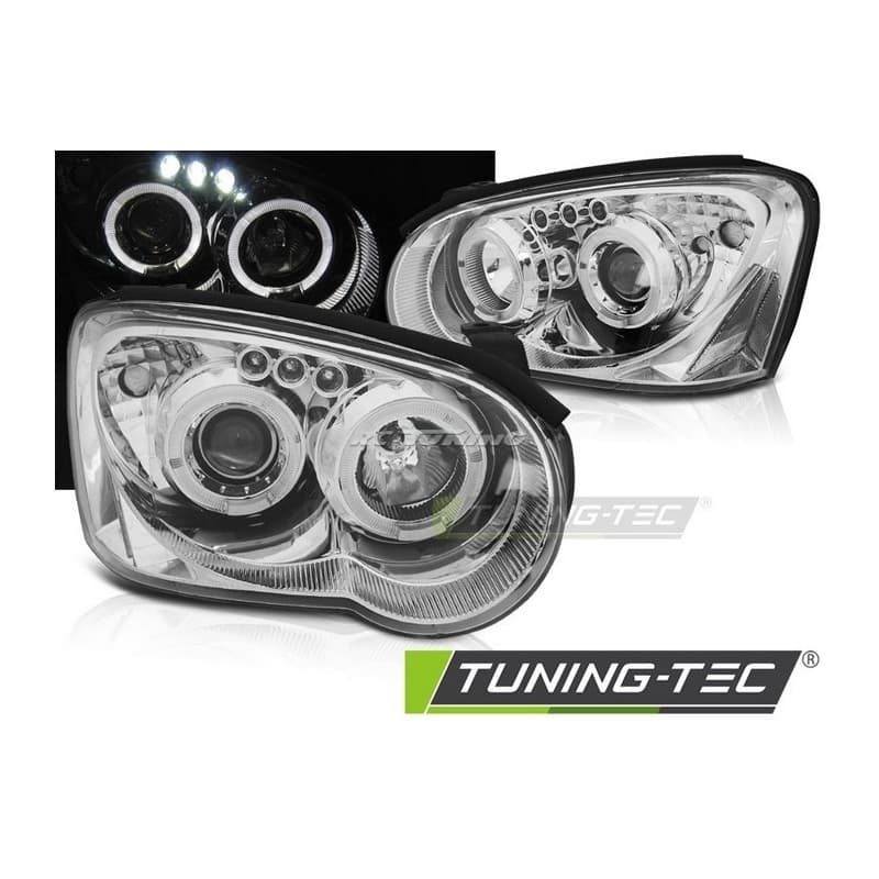 Phares Avant Angel Eyes pour Subaru Impreza II GD 03-05