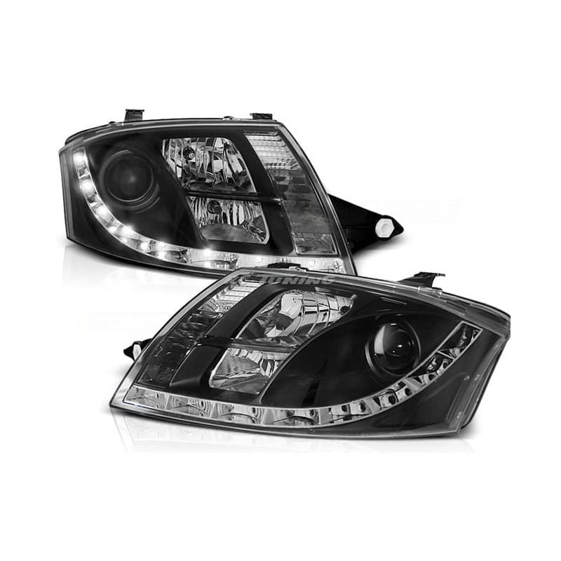 Phares Avant Daylight Audi TT 8N 99-06 Noir