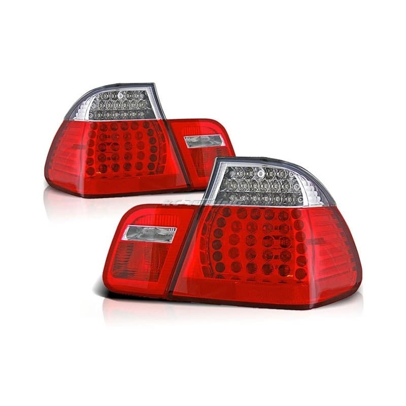 Feux Arrière BMW E46 Berline 09.01-03.05 à Leds Rouge/Clair