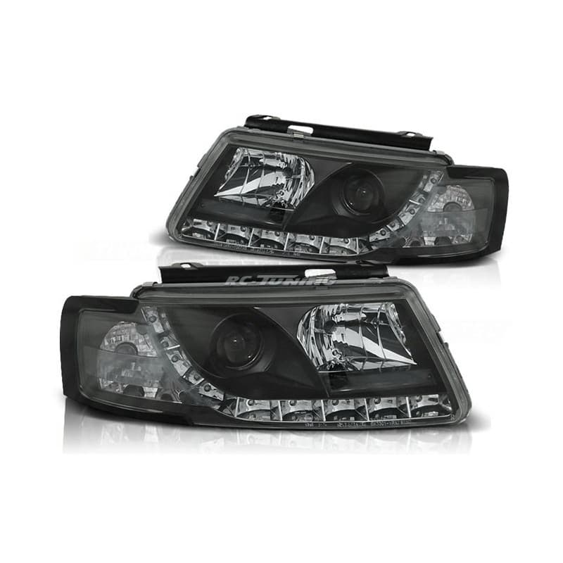 Phares Avant Daylight Volkswagen Passat B5 3B 11.96-08.00 Noir