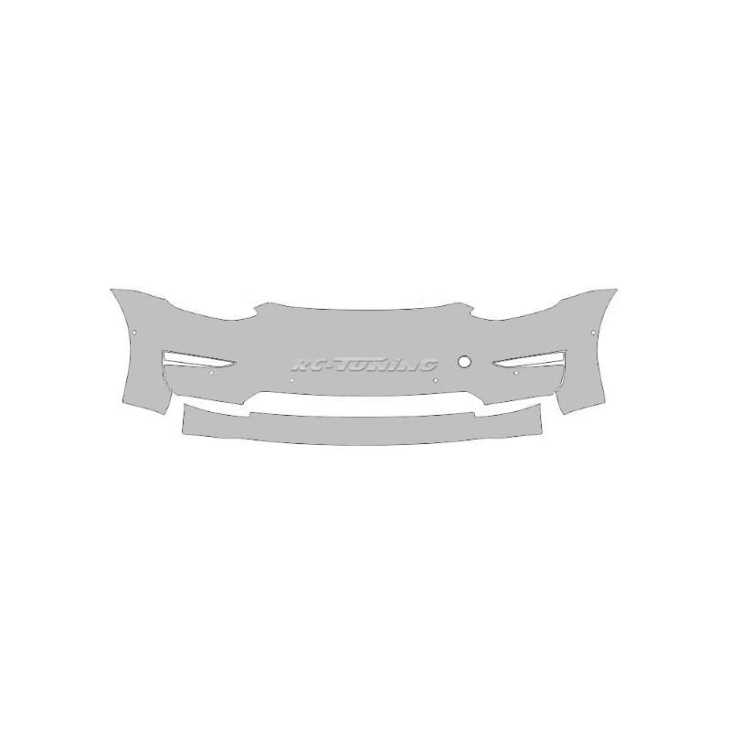 Film de protection PPF pour Pare-chocs avant Tesla Model 3 avec cap... - Transparent brillant