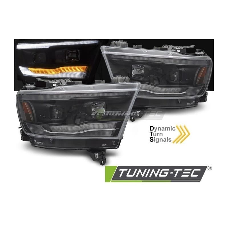 Phares avant Tube SEQ pour Dodge Ram 19-22