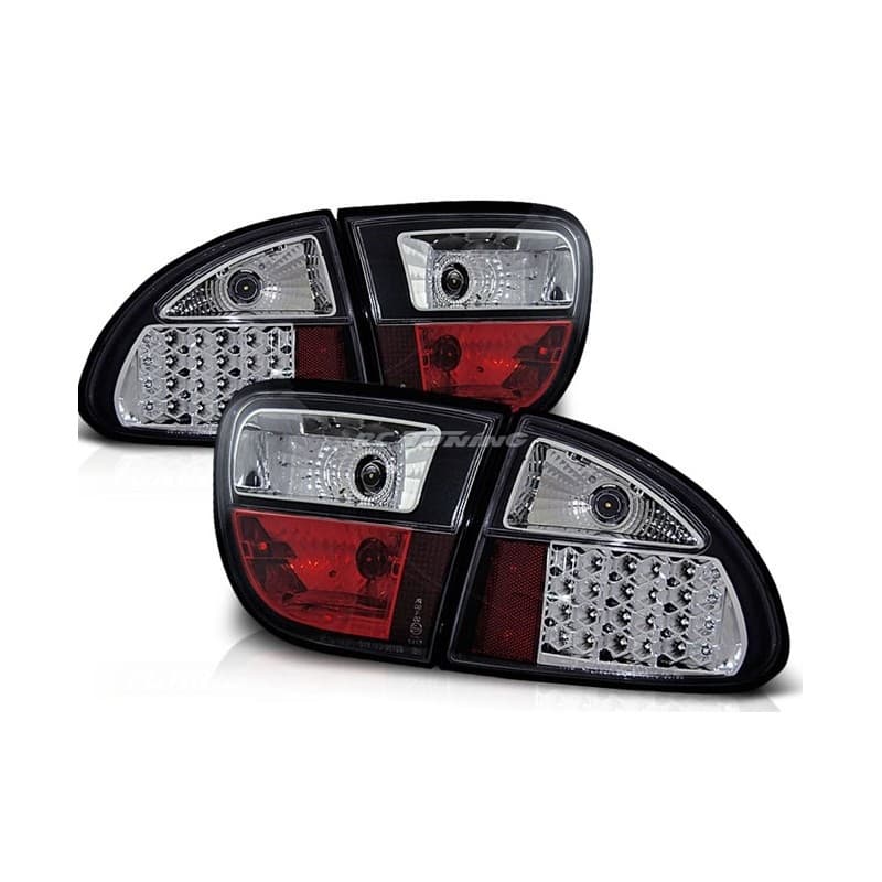 Feux Arrière Seat Leon 04.99-08.04 à Leds Noir
