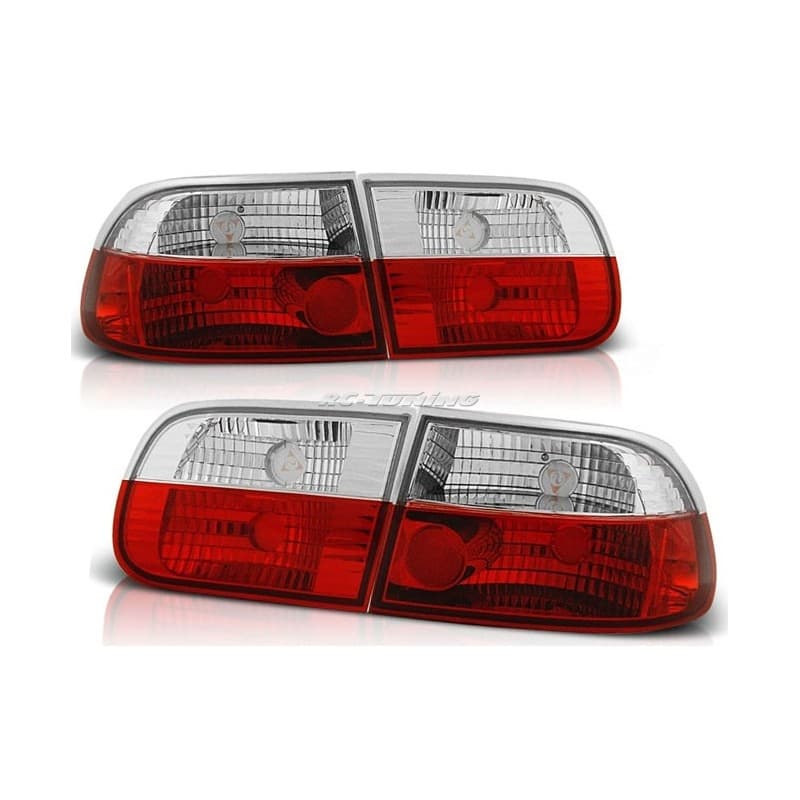 Feux Arrière Honda Civic 09.91-08.95 3 ptes Rouge/Claire