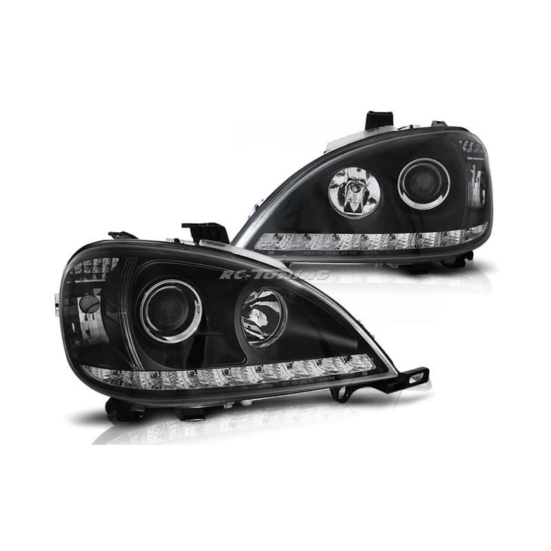 Phares Avant Daylight Mercedes W163 ML 03.98-08.01 Noir