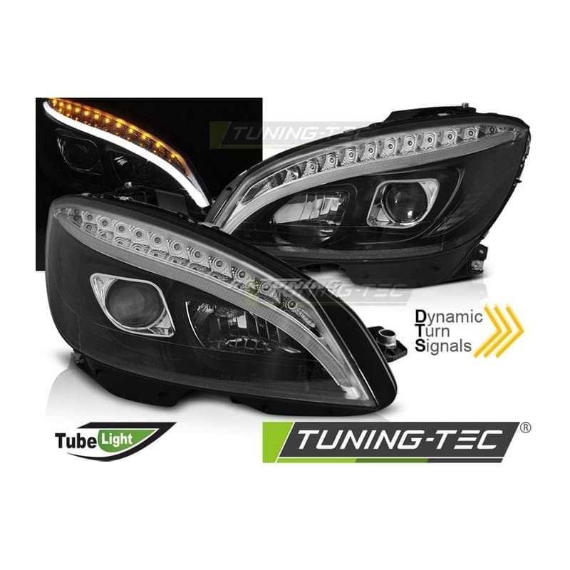 Phares Avant Tube Light SEQ pour Mercedes Classe C W204 07-10