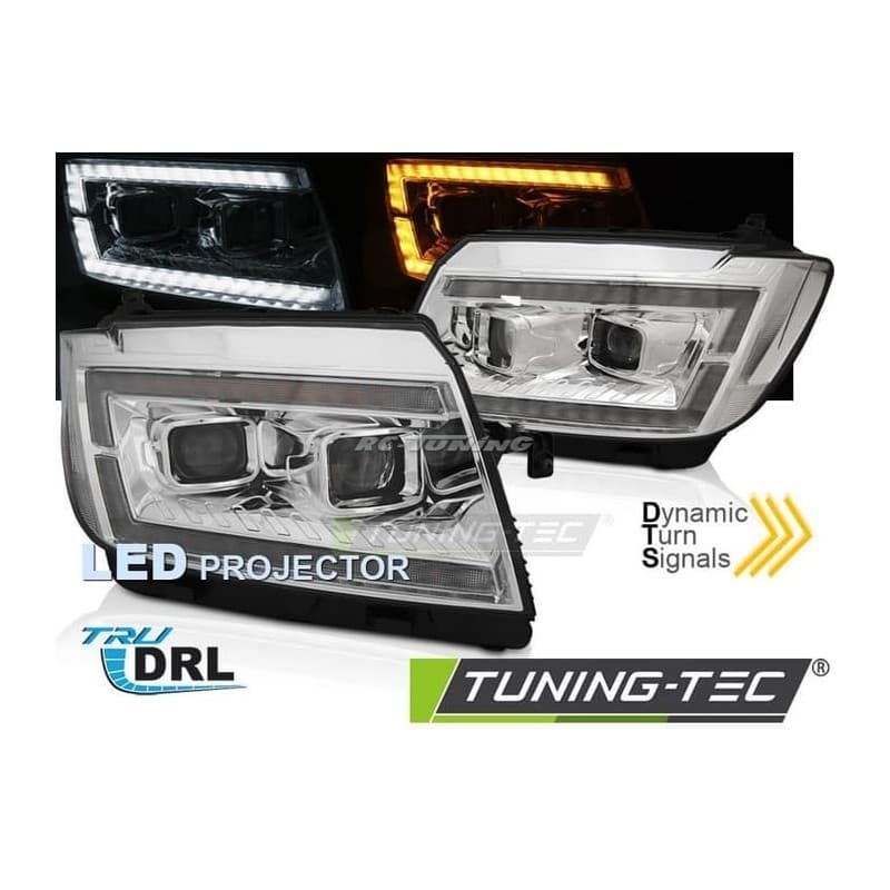 Phares avant LED Tube Light DRL SEQ pour VW Crafter II 2017-